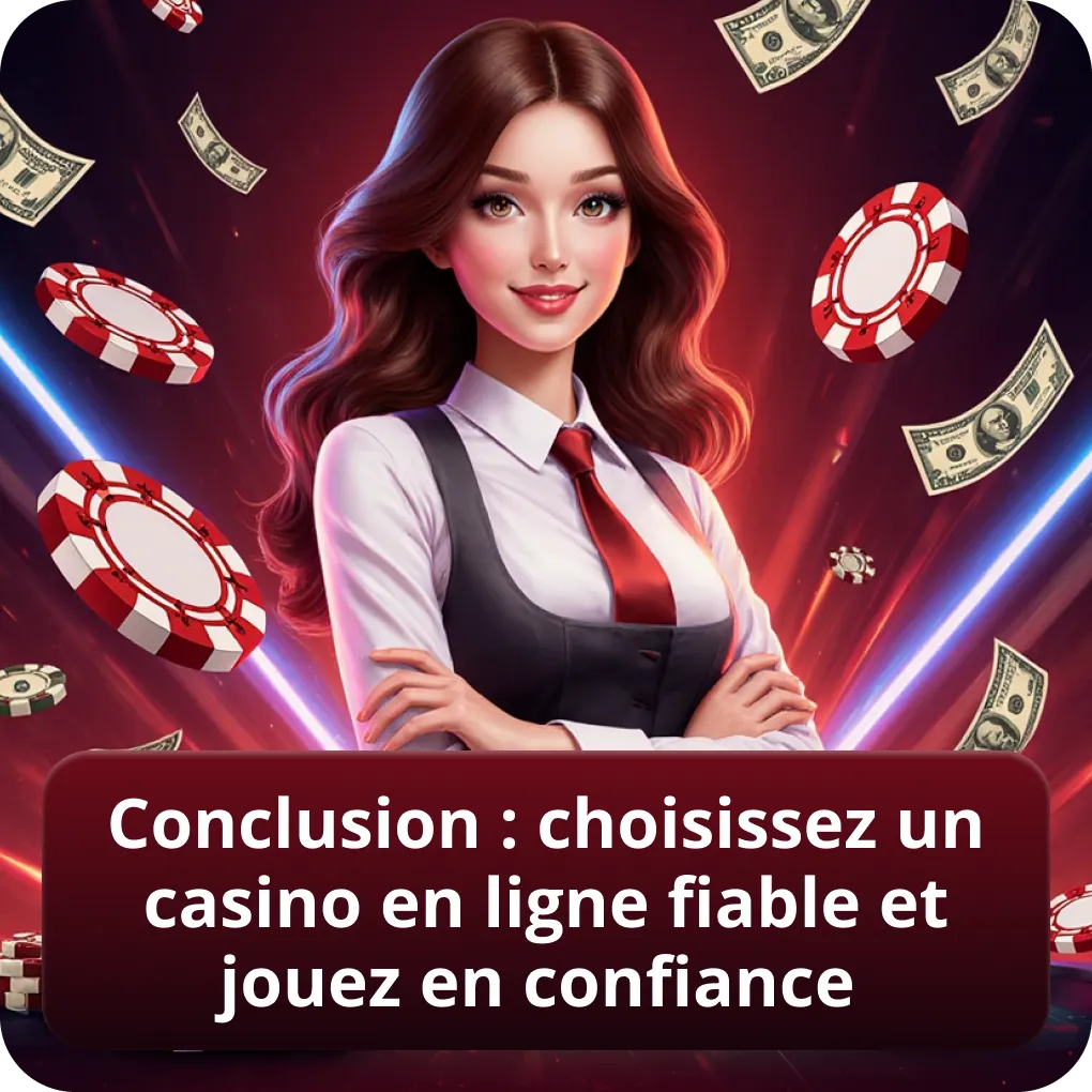 Conclusion : comment choisir un casino en ligne fiable et jouer en confiance